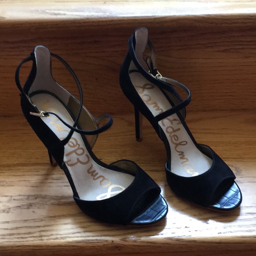Sam Edelman black strappy sandals 81/2